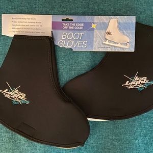 Ice Light Ice Skating Boot Gloves Black Large